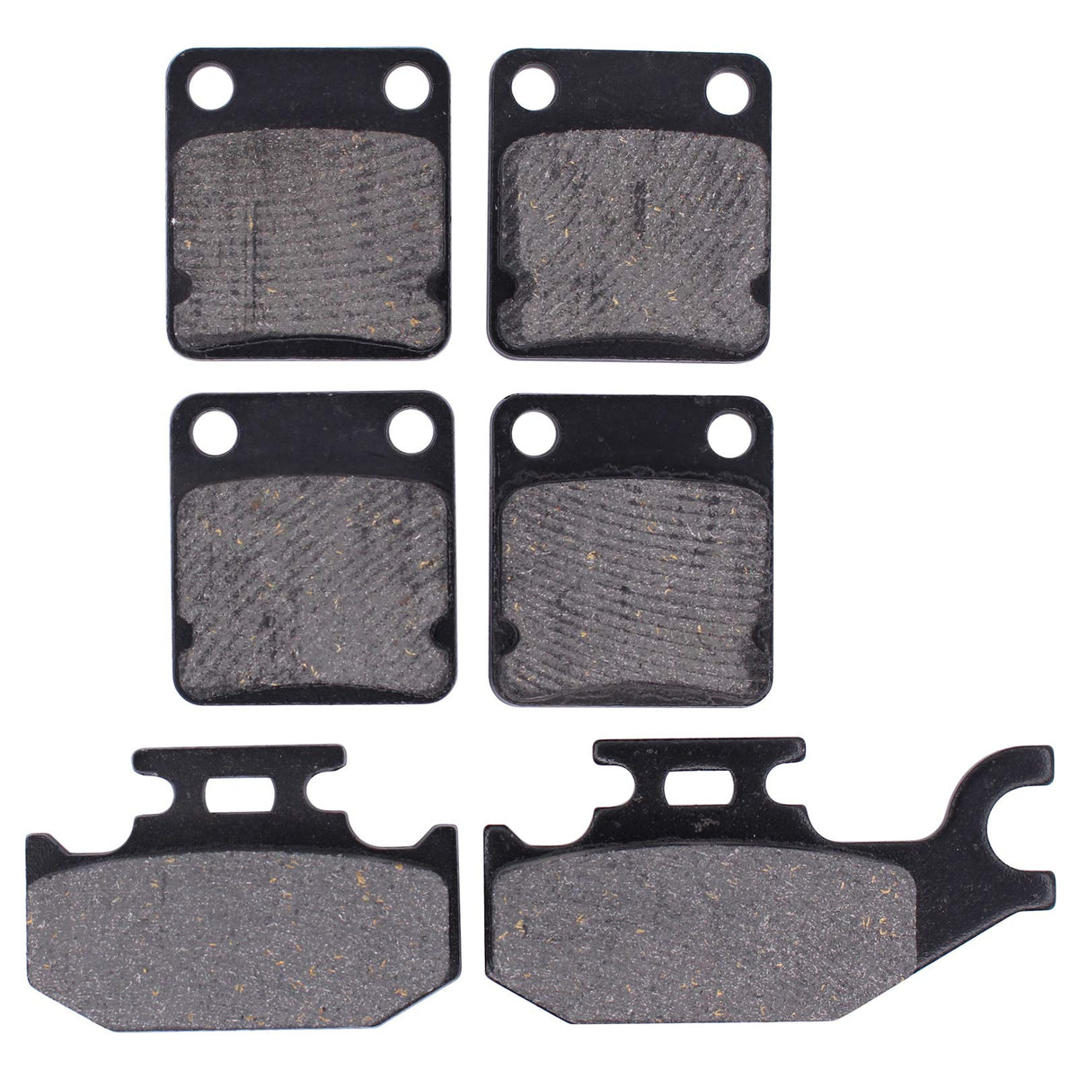 MOTOKU front brake pads for Yamaha Kodiak and Grizzly in use, steady stopping power.
