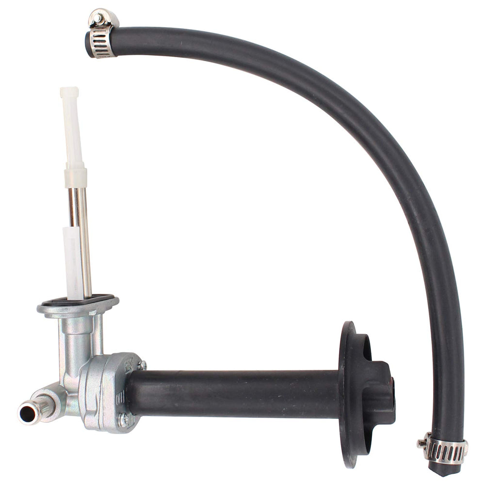 Motoku fuel petcock valve switch with knob lever for Yamaha Kodiak and Grizzly enables smooth fuel shutoff.