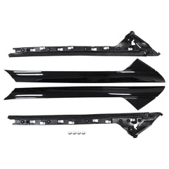 MOTOKU gloss black A-pillar molding outer left driver creates seamless trim.