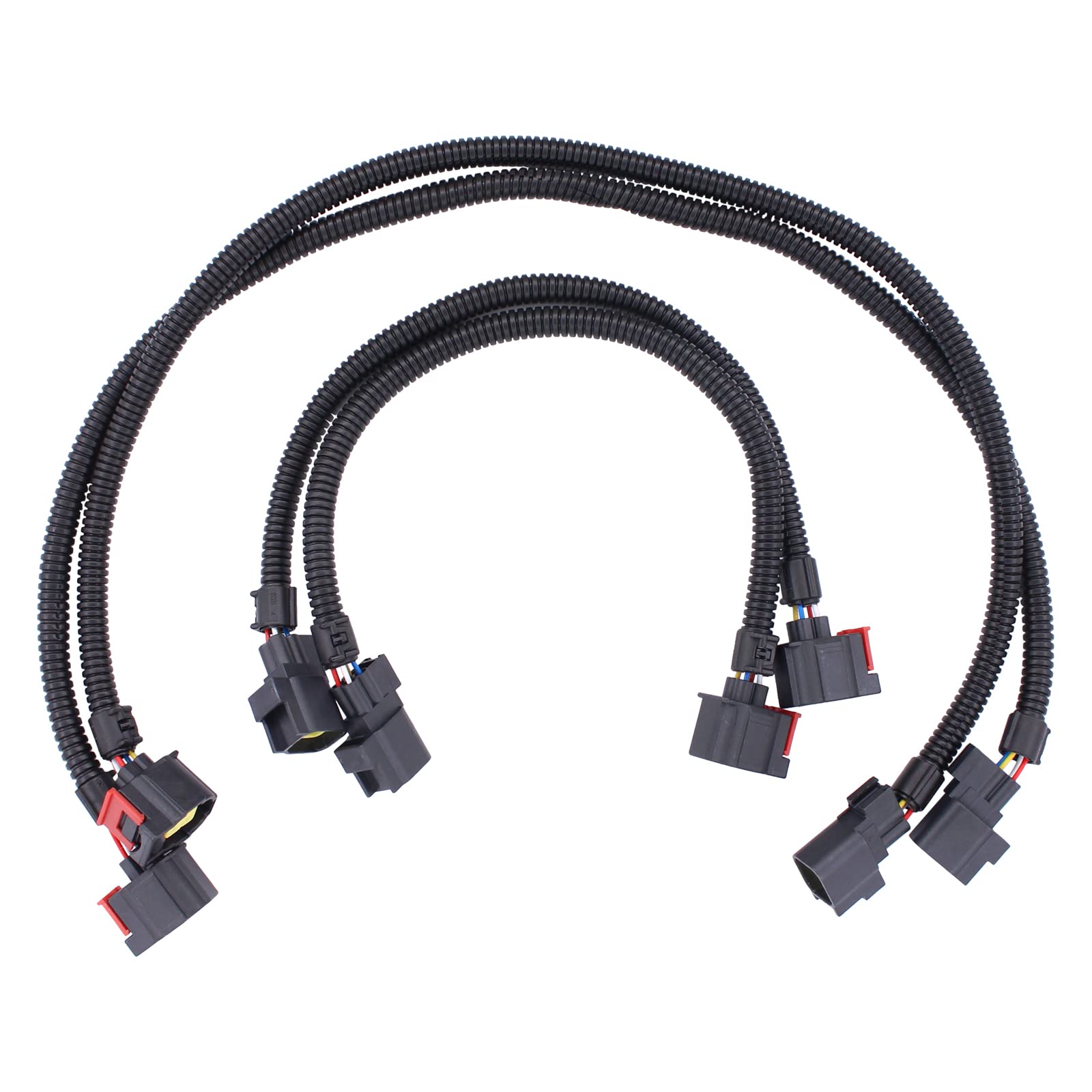 MOTOKU oxygen extension harness 12in for Chrysler-Dodge-Jeep enables flexible routing.