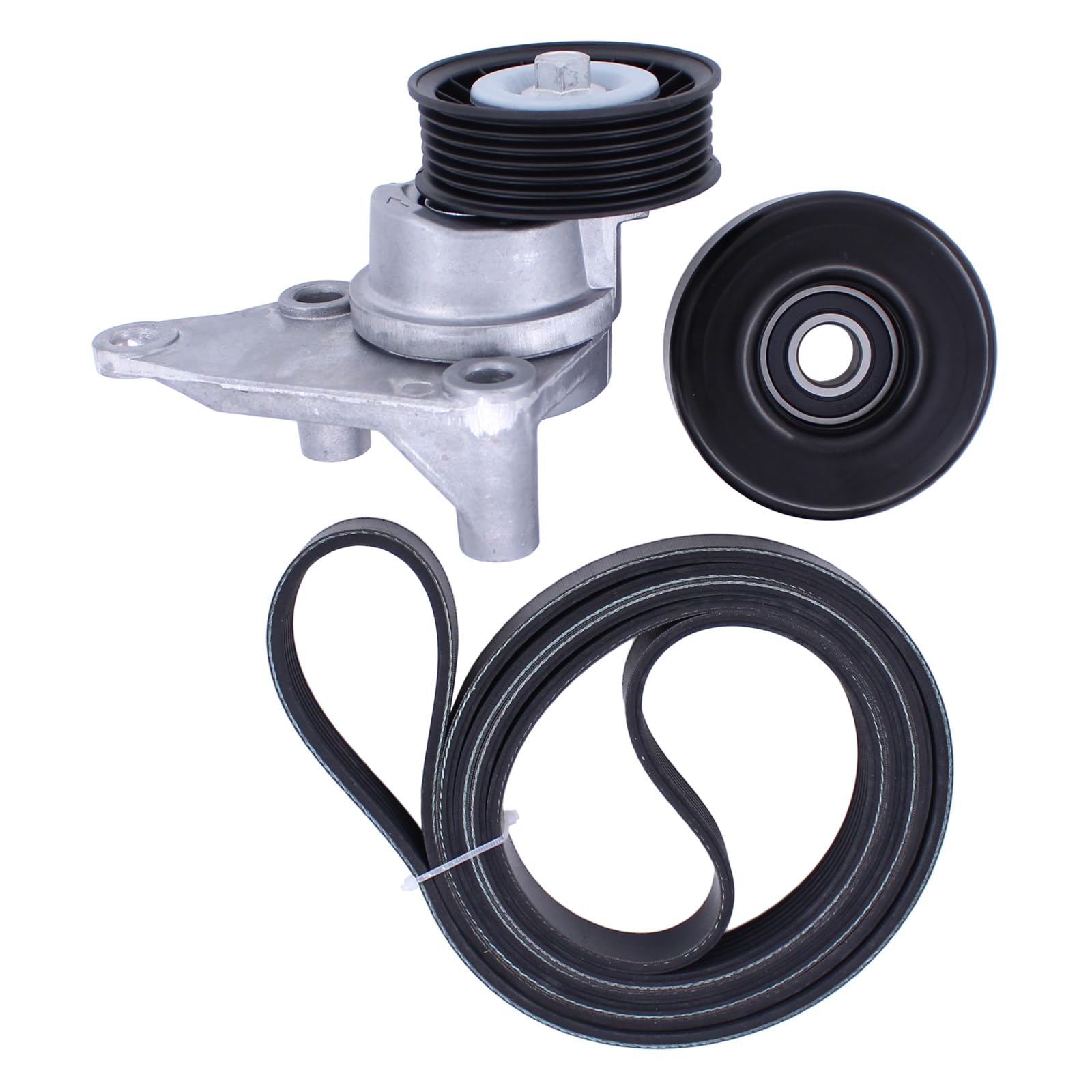 Motoku serpentine idler pulley kit for Chevy V8 engines supports smoother belt operation