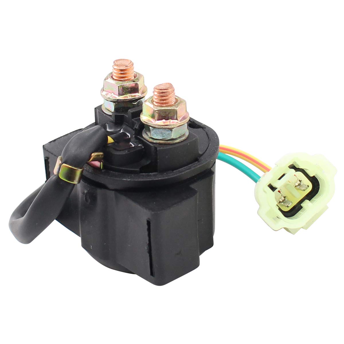 MOTOKU starter solenoid relay included with packaging and quick-use guide.