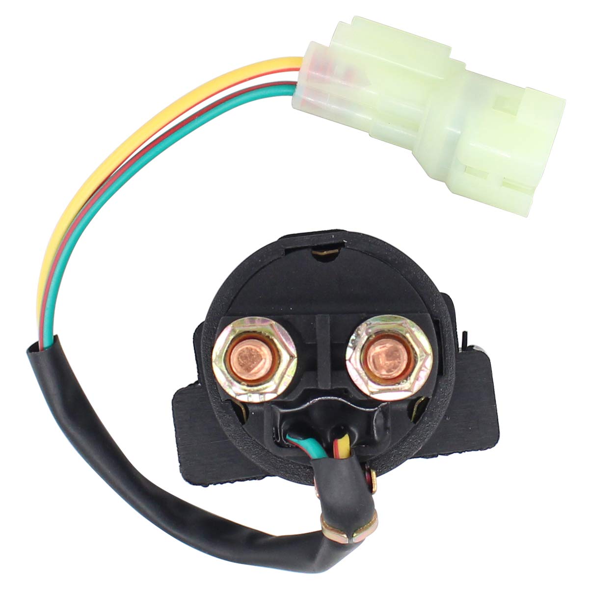 MOTOKU starter solenoid relay installed on TRX250TE for dependable starts.