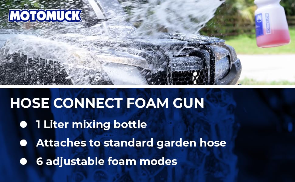Motomuck Garden Hose Connection enables straightforward, scratch-free car washing