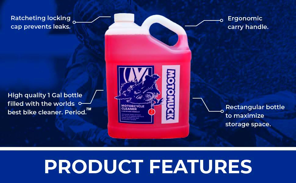 Motomuck PH Neutral Nano Tech close-up shows protective coating.
