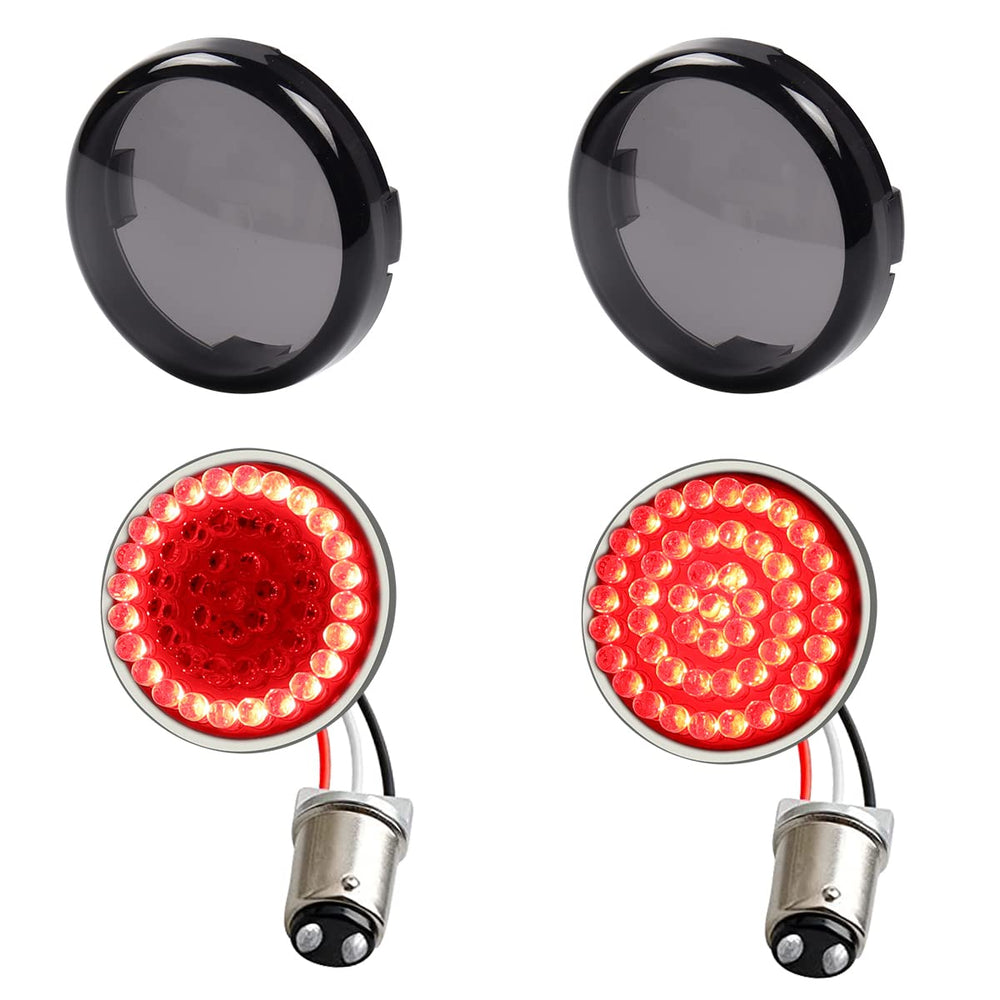 MotoParAcc 1157 rear LED turn signal with bullet style for Harley motorcycles enhances night visibility