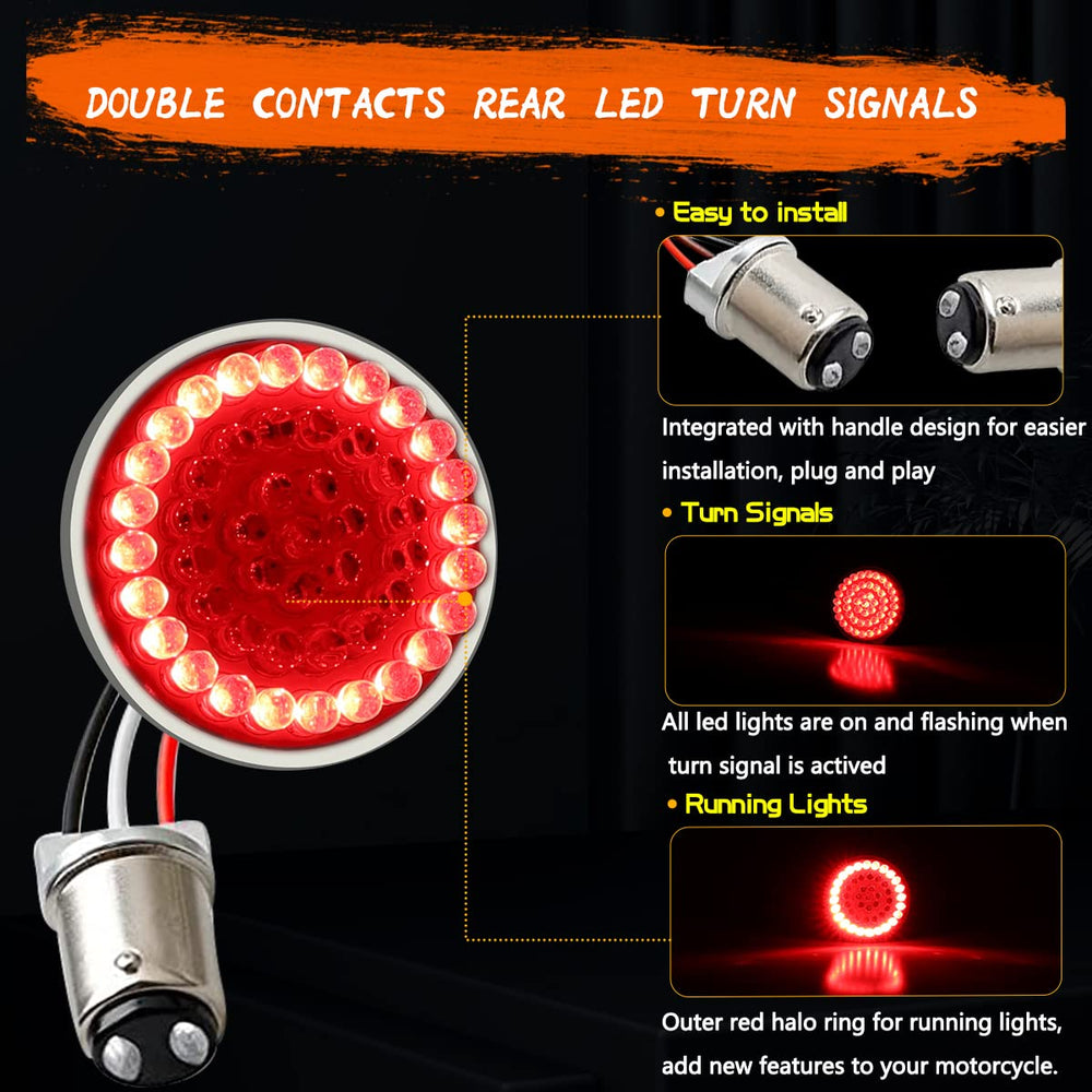  MotoParAcc smoked lens cover protects LEDs while keeping a stealthy red glow
