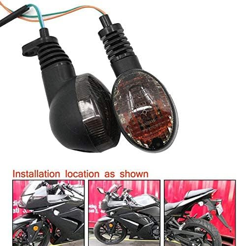 Motoparty KLX250S front turn signal boosts daytime conspicuity.