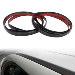 MotoParty RAM 1500 roof top molding with glossy black finish enhances styling.