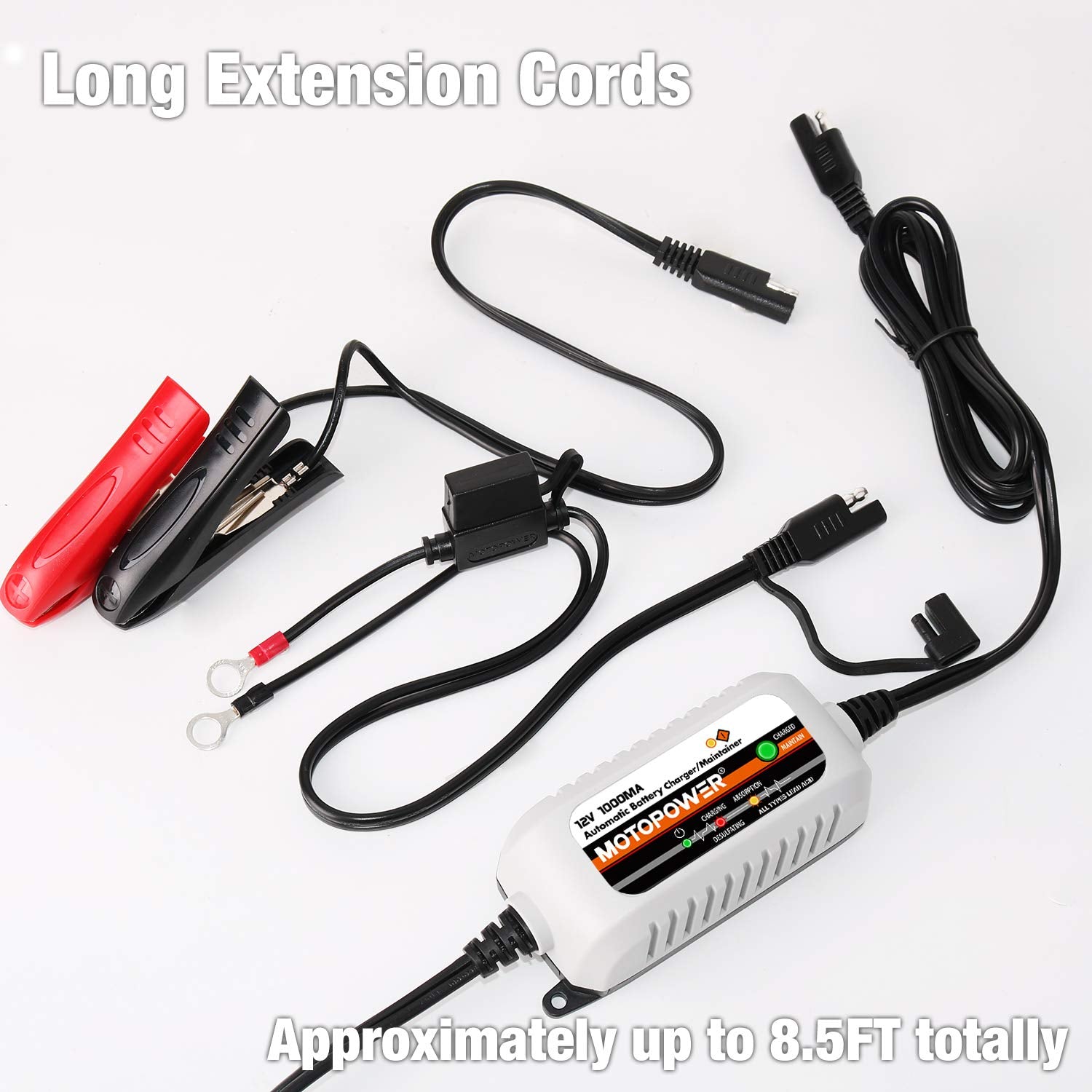 MOTOPOWER MP00205B automatic maintenance keeps 12V batteries healthy.