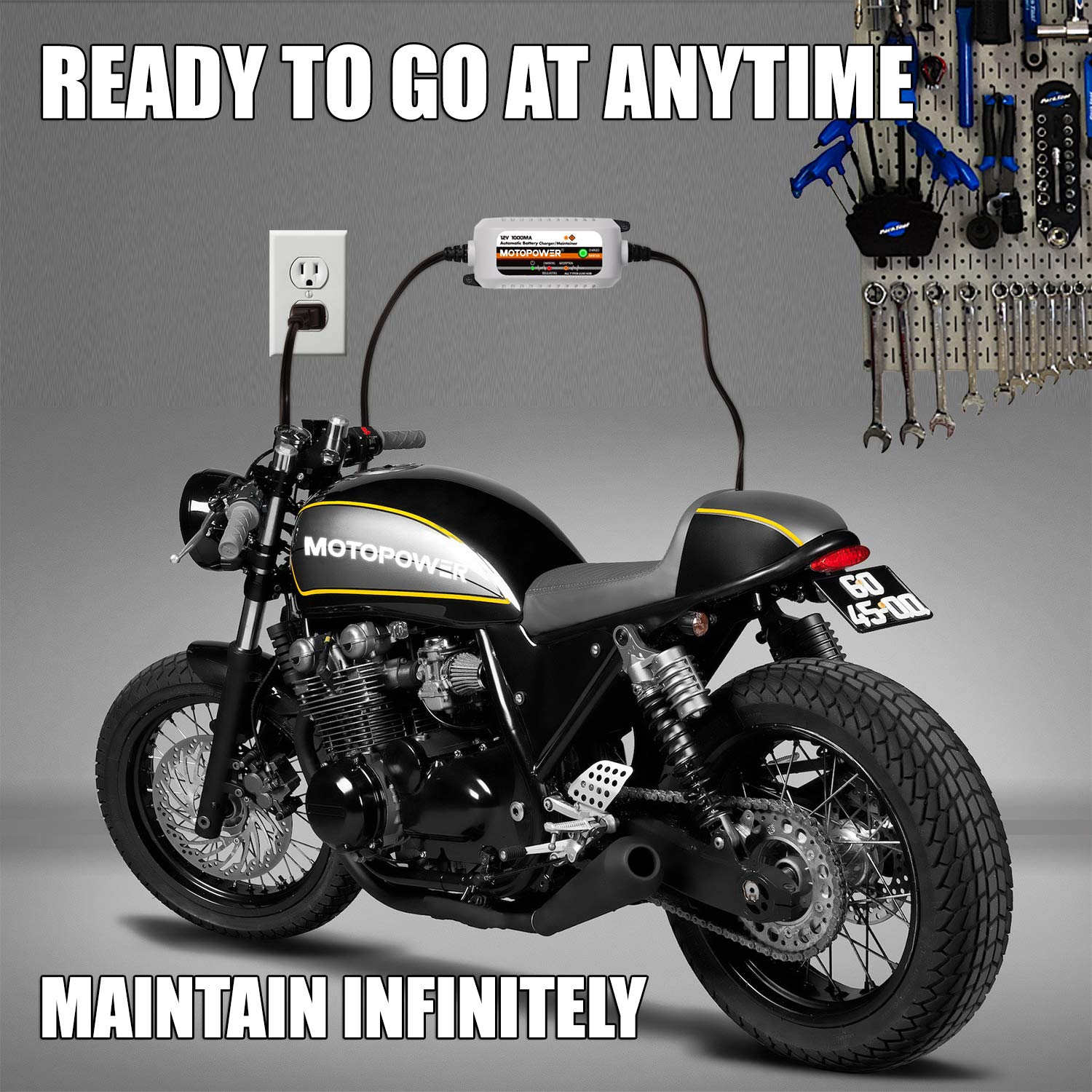 MOTOPOWER MP00205B desulfator feature enabling battery conditioning.