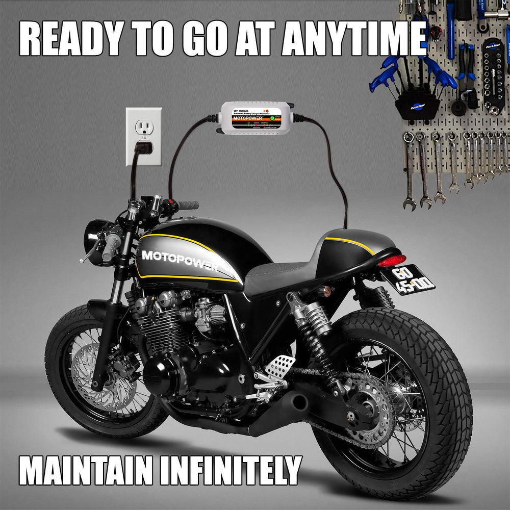 MOTOPOWER MP00205B desulfator feature enabling battery conditioning.