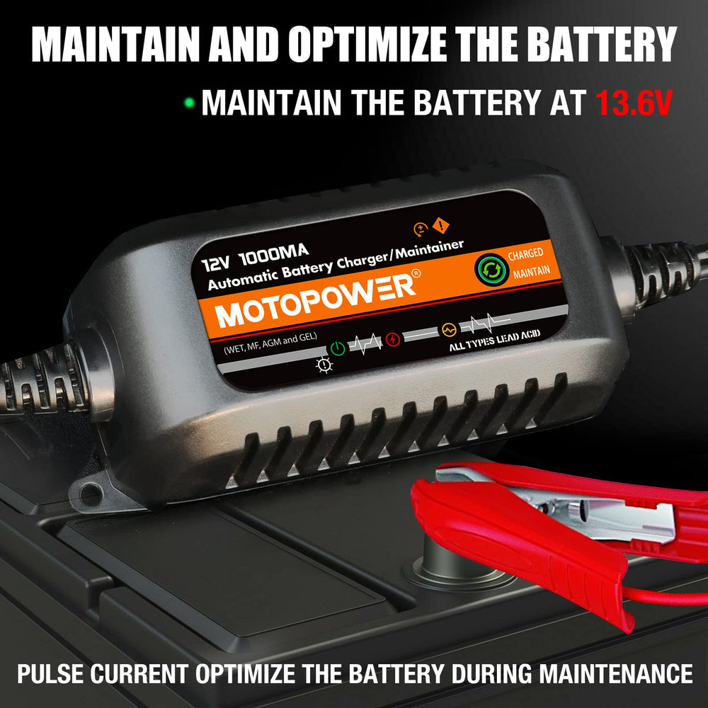 MOTOPOWER MP00205B pulse charging boosts battery performance.
