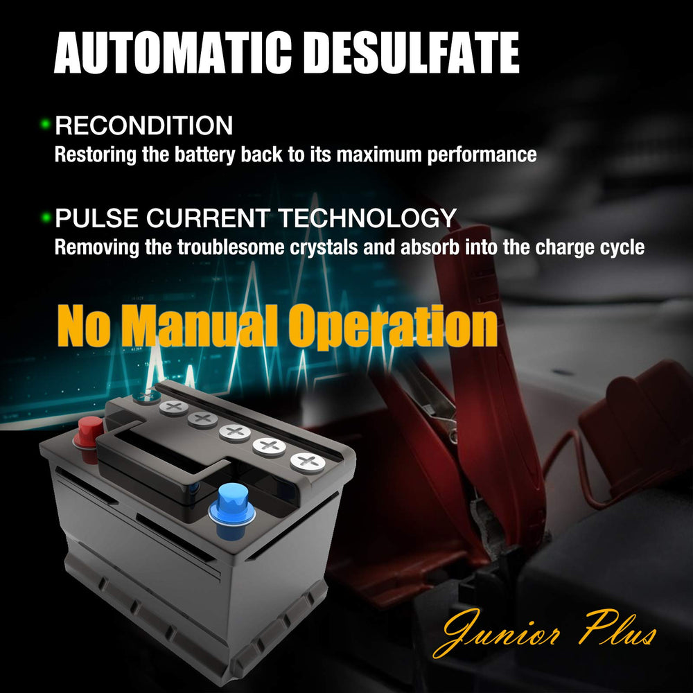 MOTOPOWER MP00205C desulfation technology pulses to revitalize sulfated batteries
