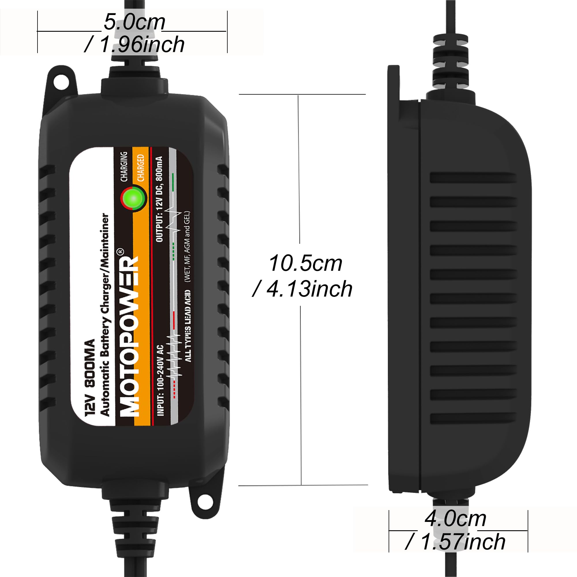 Spark-free hookup ensures safe connection during installation.