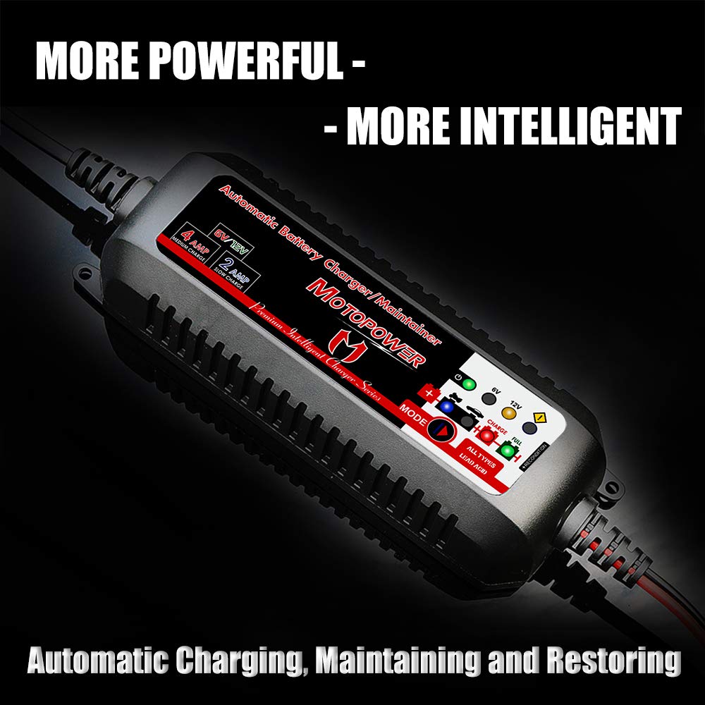 MOTOPOWER MP00207 LED indicators show mode and status at a glance.