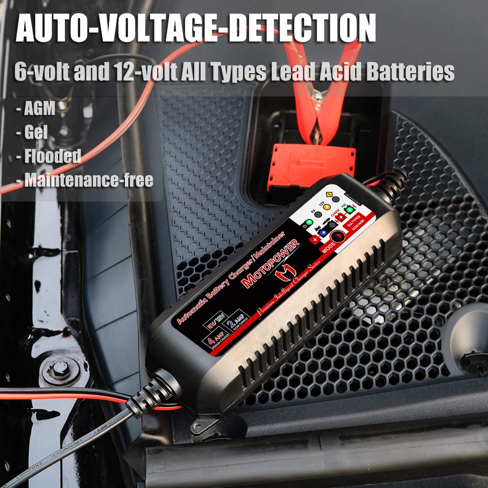 MOTOPOWER MP00207 SAE clips and leads enable fast connections.