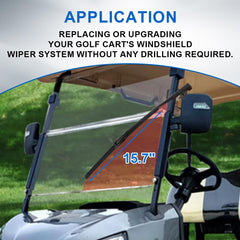MOTOQUEEN 15-7in wiper blade clear sweeps through mist and drizzle