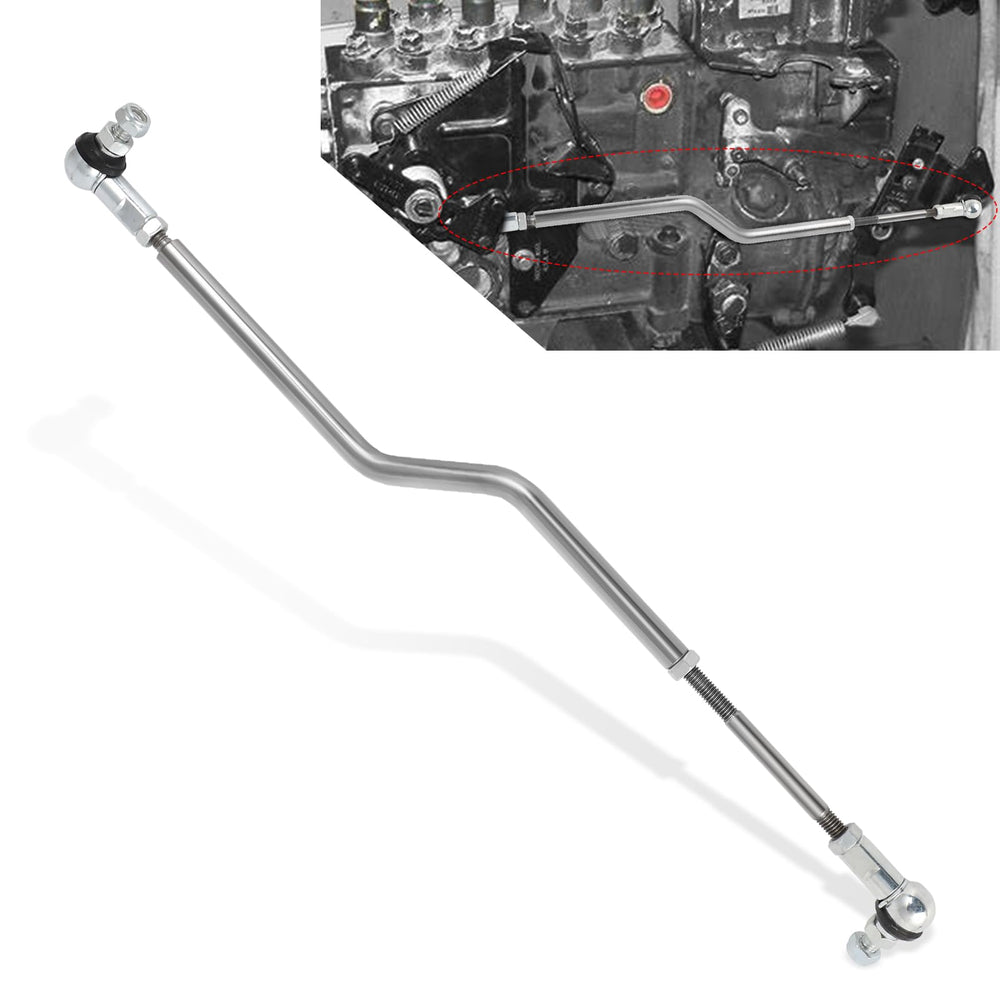 Dodge pump linkage installation showing alignment for smooth operation