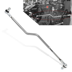 Dodge pump linkage installation showing alignment for smooth operation