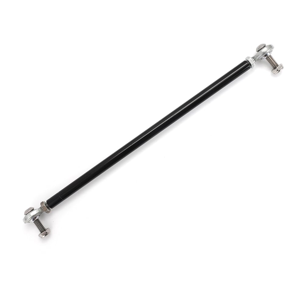 MotoQueen throttle linkage adjustable length range demonstrates versatile fit for many vehicles.