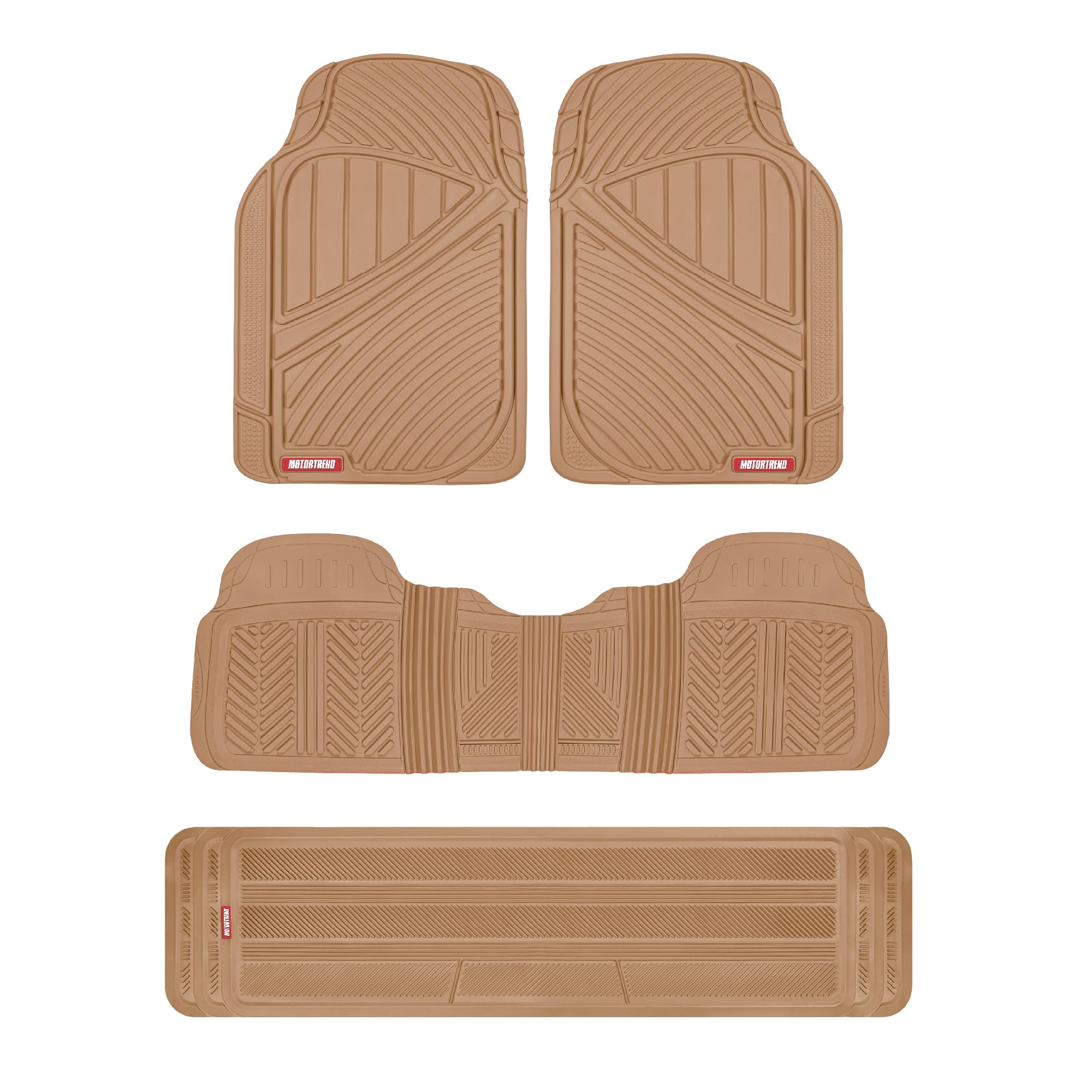 Motor Trend 3-Row mats front view provide all-weather interior protection.