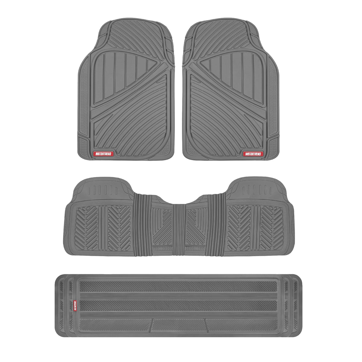 Motor Trend 3-Row front mats protect the driver area with rugged durability.