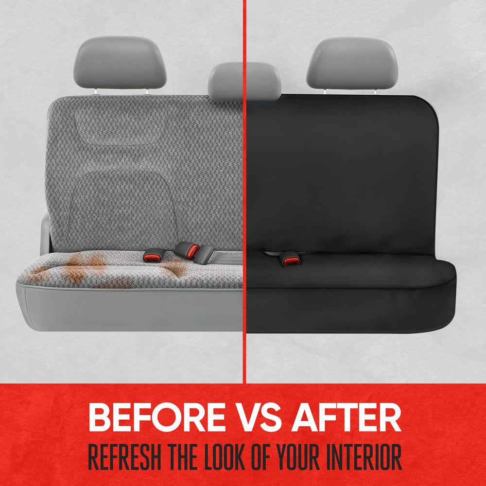 Motor Trend AquaShield resists dirt and spills on rear seat surface