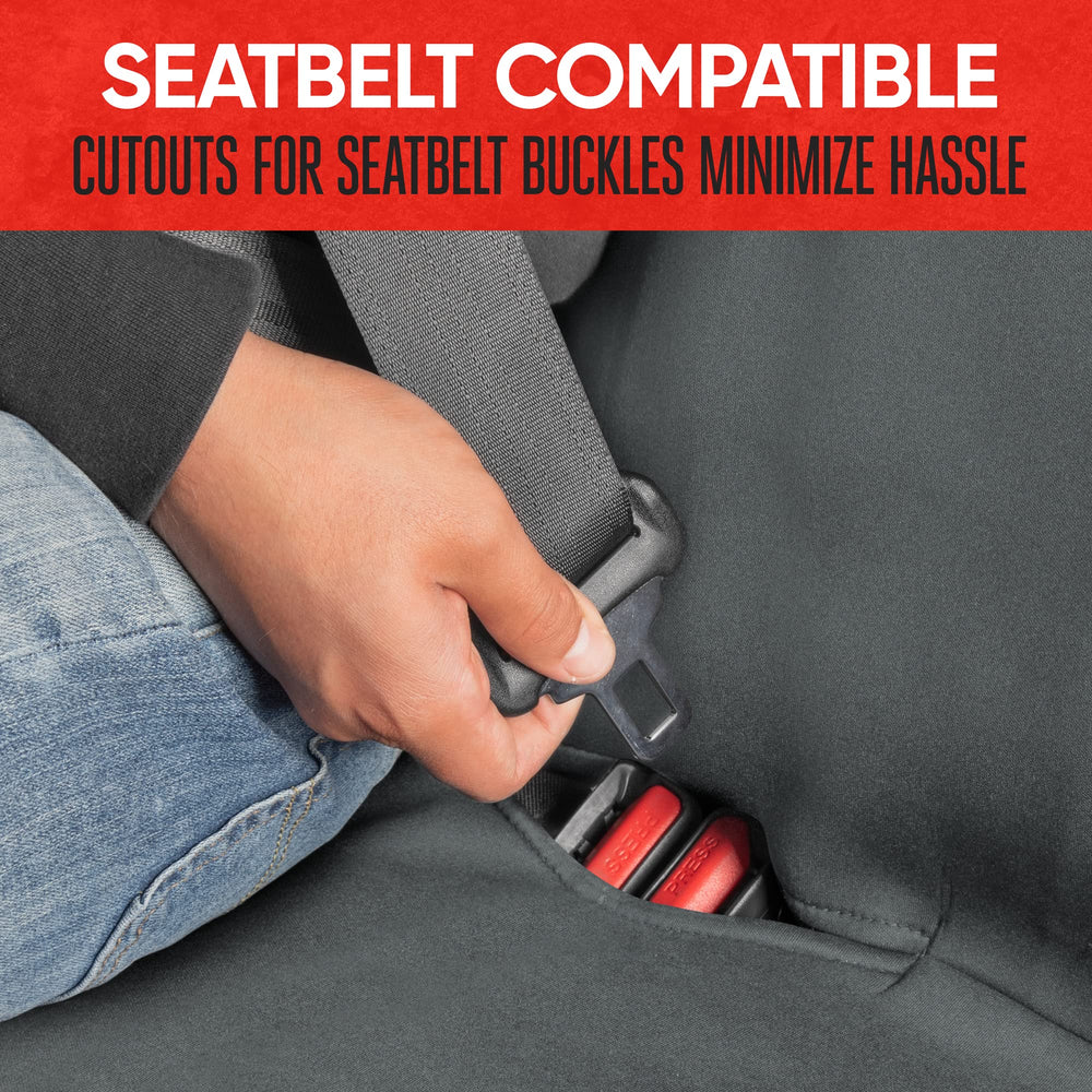 Motor Trend AquaShield rear bench cover kids and pets use without obstructing seat access