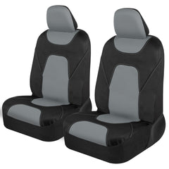 Motor Trend AquaShield waterproof front seat cover in gray protects against spills and wear