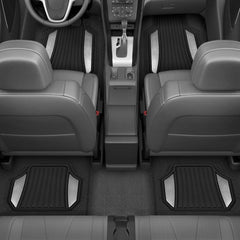 Motor Trend ChromeTech rear mats protect back seats and cargo area.