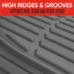 Motor Trend deep-dish contour liner traps dirt and debris.