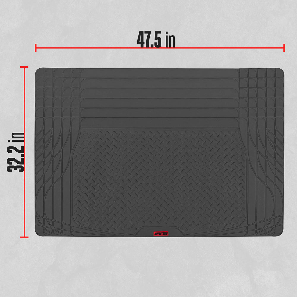Motor Trend FlexTough easy-clean surface simplifies post-trip cleanup.