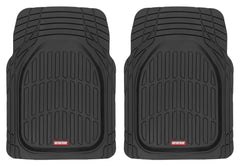 Motor Trend FlexTough front mats 2pc cover the front floor for all-weather protection.