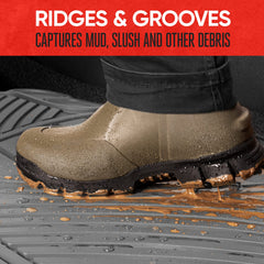 Motor Trend FlexTough edge trim detail emphasizes edge-to-edge protection.