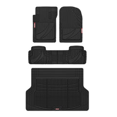 Motor Trend FlexTough front floor mat traps dirt and water for clean interiors.