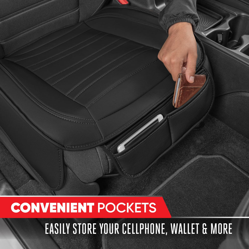 Motor Trend front pockets provide convenient storage while driving