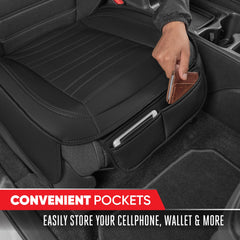 Motor Trend front pockets provide convenient storage while driving