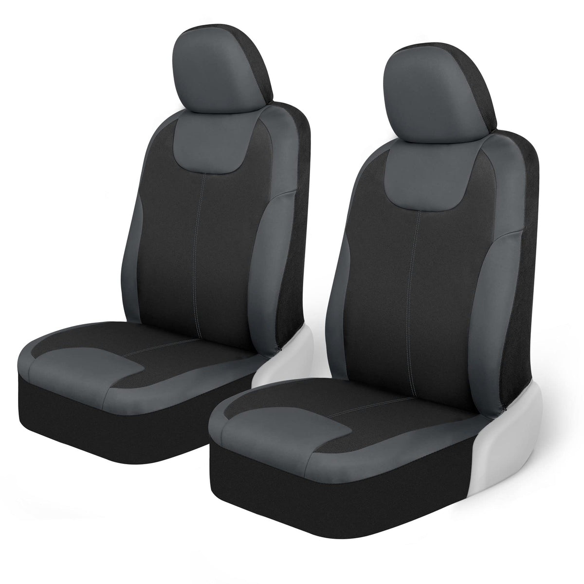 Motor Trend front seat cover in waterproof neoprene protects against spills during daily drives.