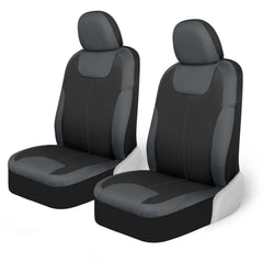 Motor Trend front seat cover in waterproof neoprene protects against spills during daily drives.