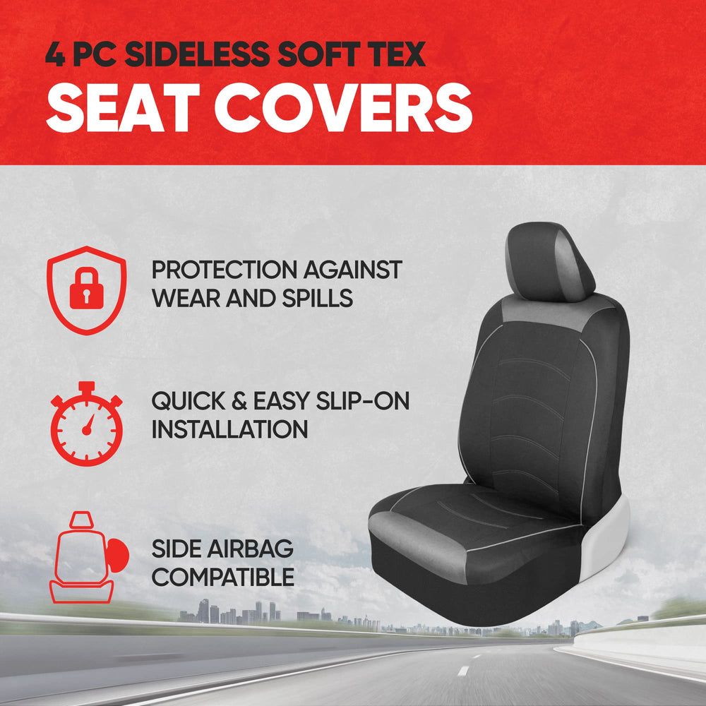 Motor Trend neoprene waterproof front seat cover demonstrates moisture protection.