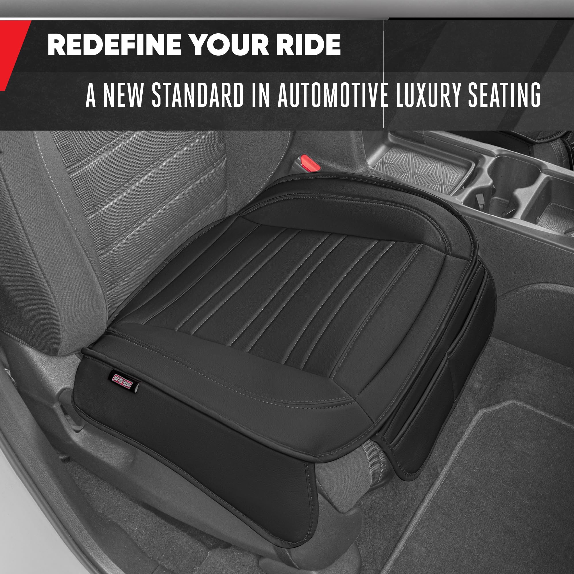 Motor Trend non-slip back design prevents shifting during entry and exit