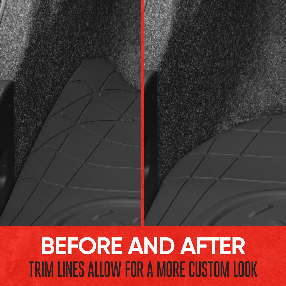 Motor Trend odorless polymer rubber liner stays flexible across seasons