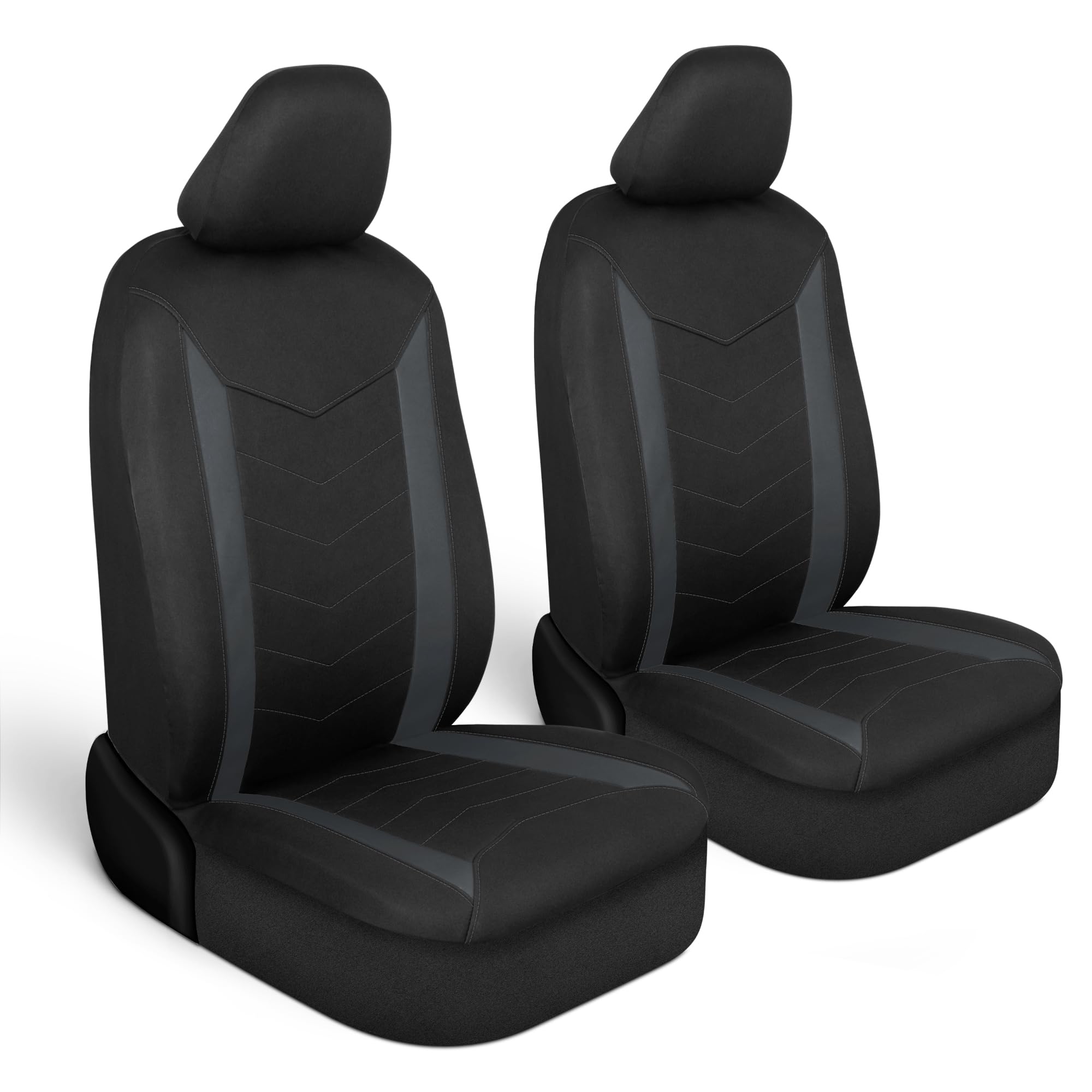Motor Trend SpillGuard 2 charcoal gray front seat cover protects against spills and wear.