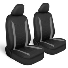 Motor Trend SpillGuard front-seat cover in gray with waterproof neoprene protects upholstery from spills.