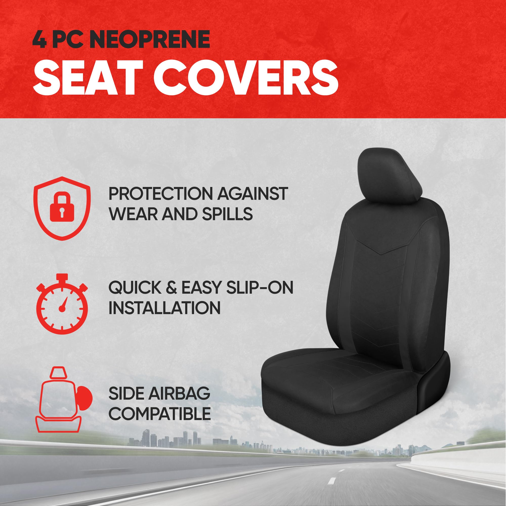 Motor Trend SpillGuard2 seat cover being wiped clean after a spill