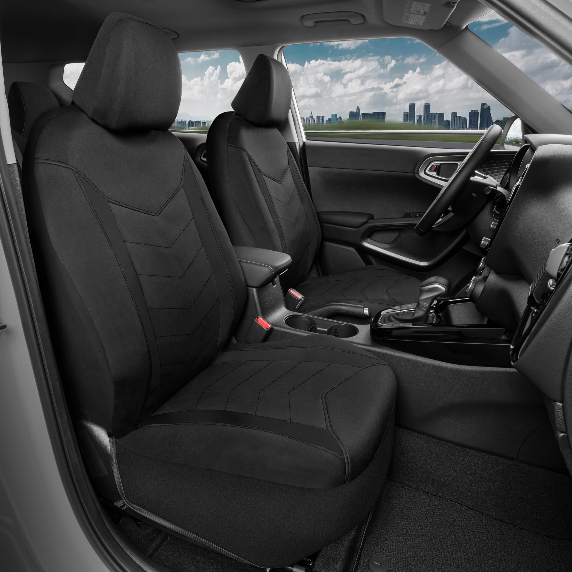 Motor Trend SpillGuard2 neoprene lining shields front seats from moisture