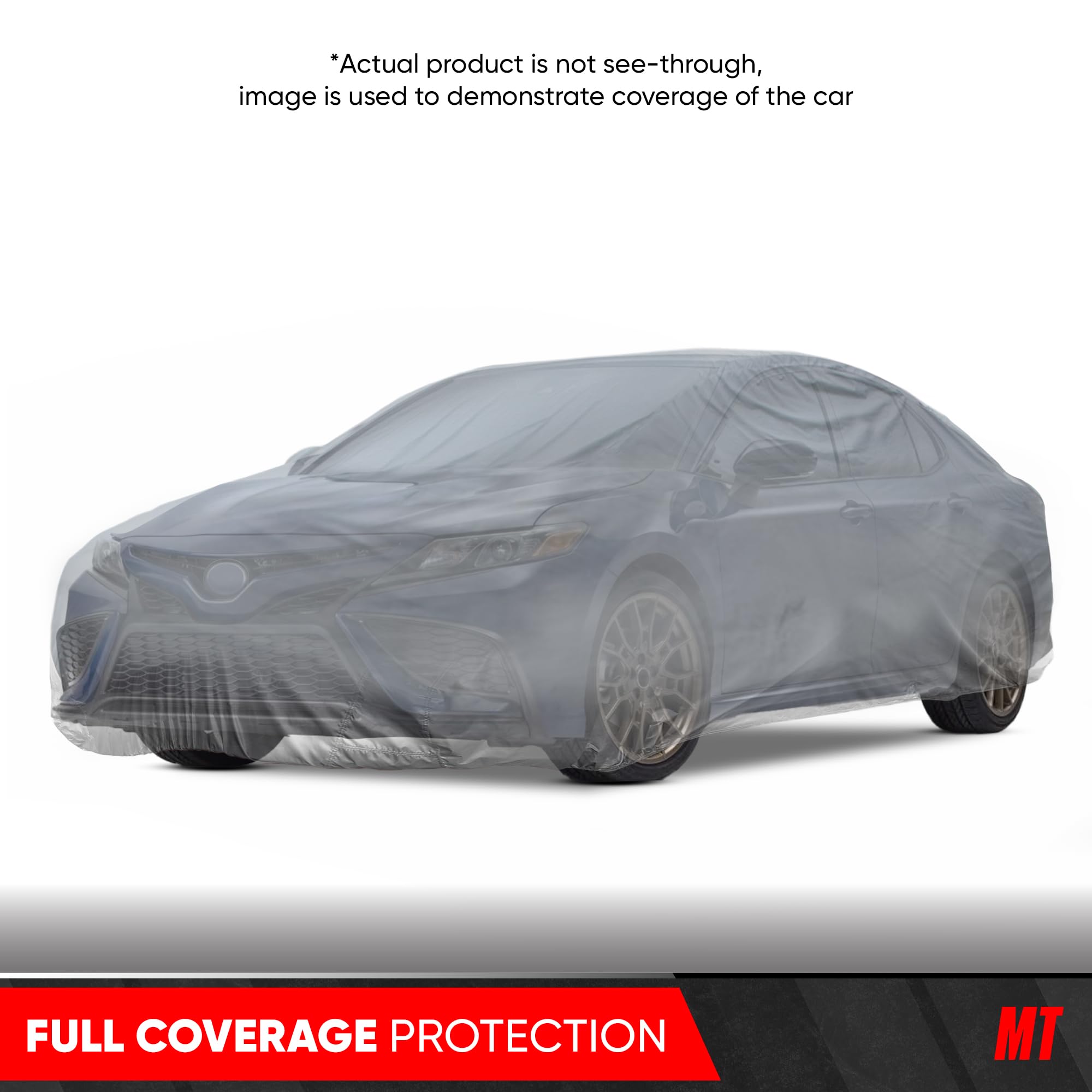 Motor Trend universal fit 210-inch XL car cover shown over a vehicle