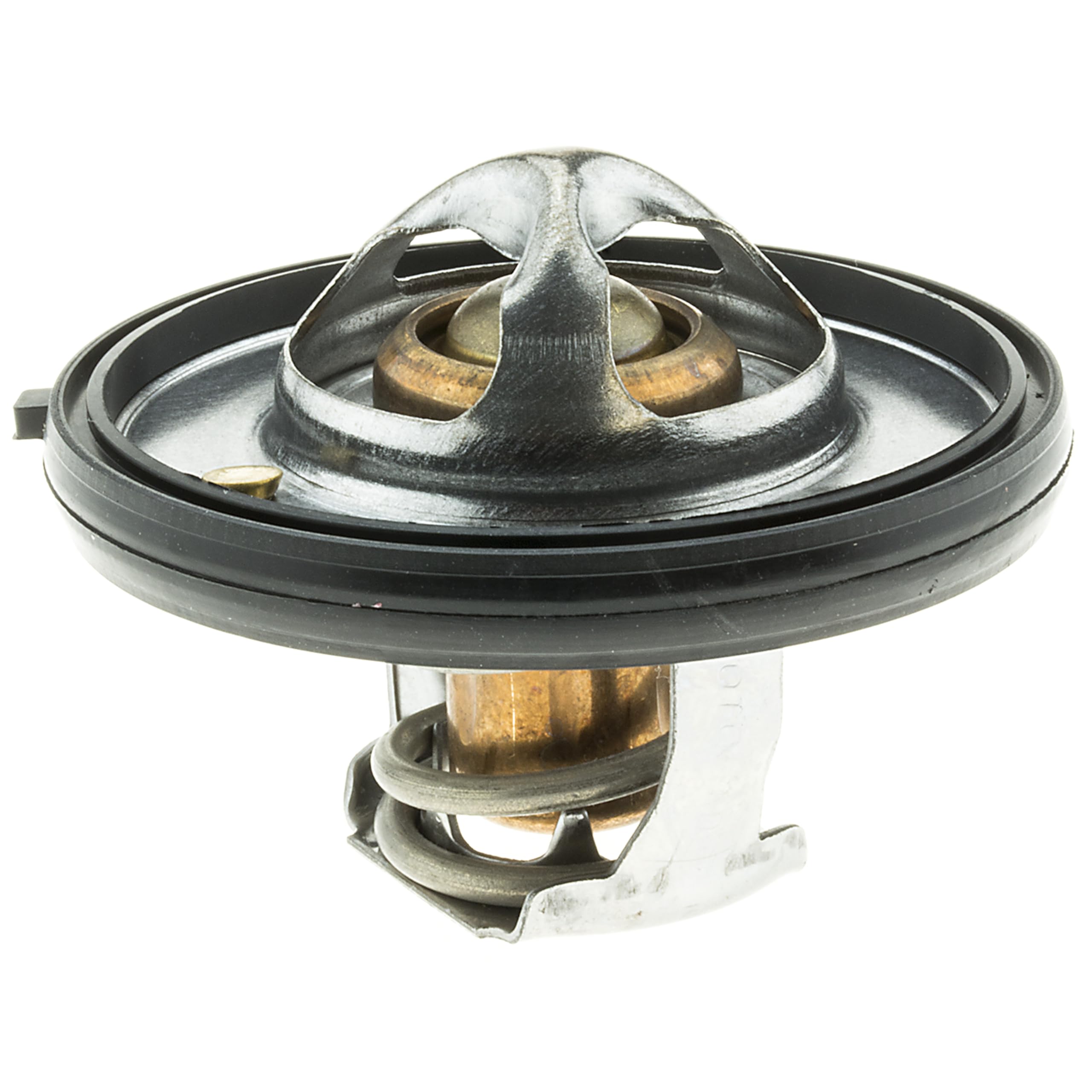 MotoRad 420-195 thermostat product image showing OEM replacement compatibility for Jeep and Dodge.