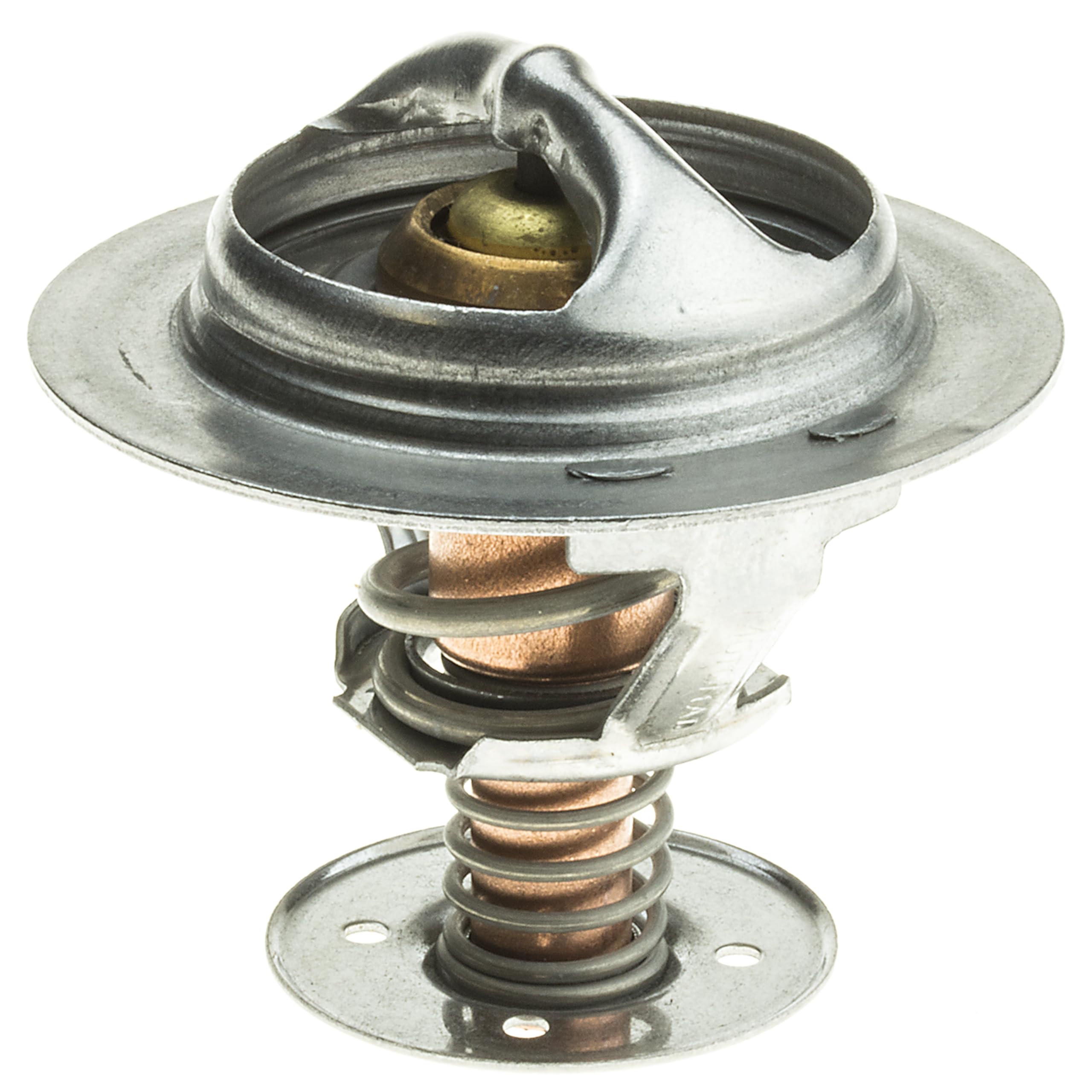 MotoRad 655-160 coolant thermostat with copper case for fast temperature response.